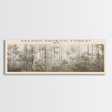 Sagano Bamboo Forest COUNTRY | Framed Travel Poster Canvas Print | Trendy Wall Art | Watercolor Painting | Living Room Art | Unique Art