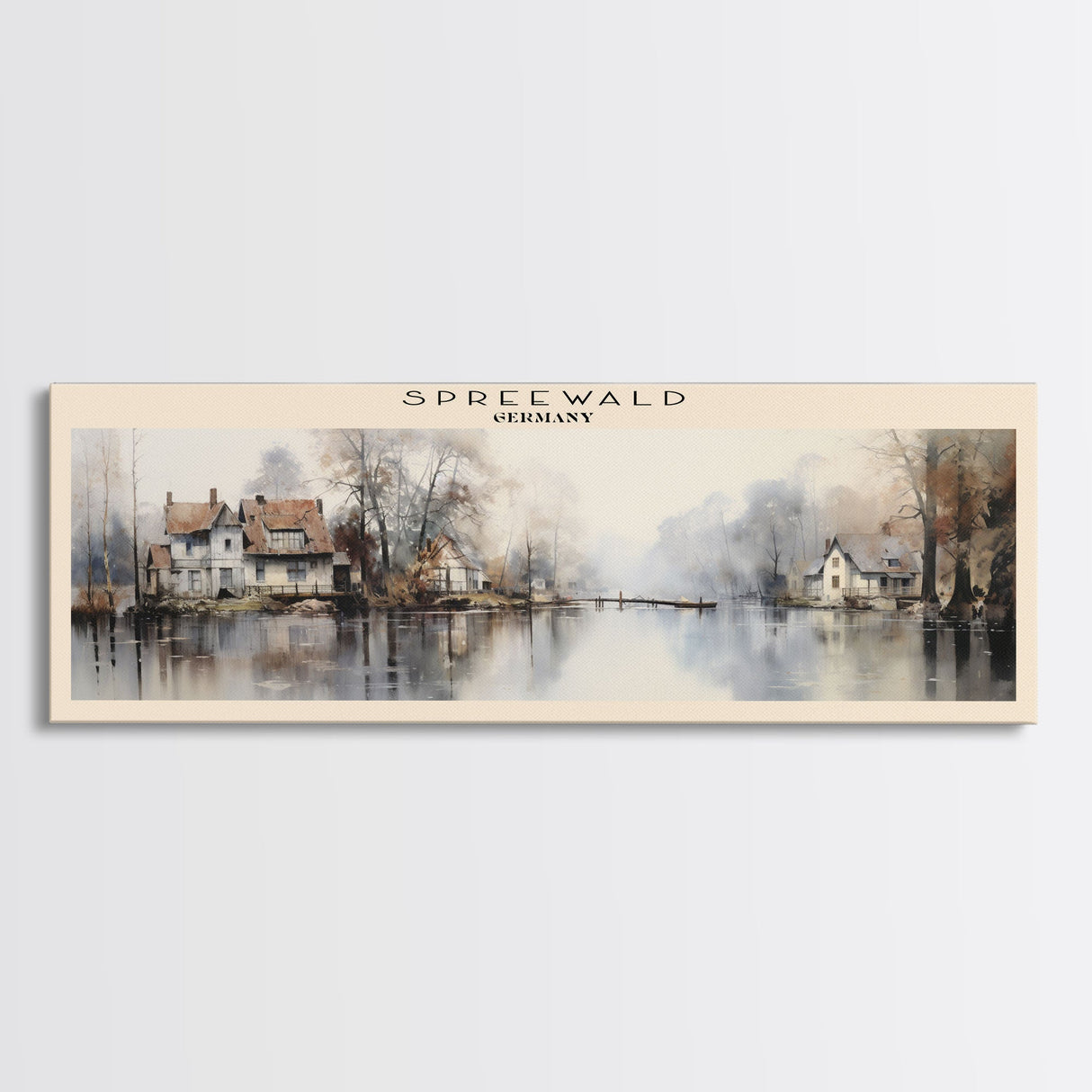 Spreewald Travel Print Wall Art, Travel Poster Print, Retro Style COUNTRY Home Decor, Wall Hanging, Travel Gift Idea, Unique Metal Art