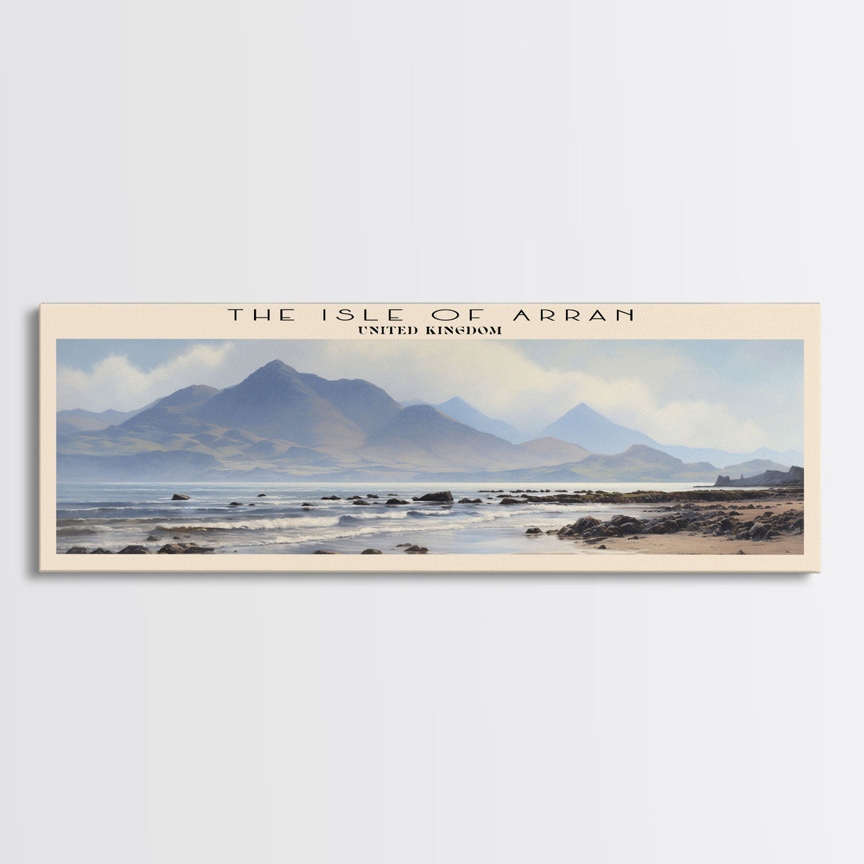 The Isle of Arran Travel Poster Print, Framed Canvas Wall Art, Metal Wall Art, COUNTRY art, Gift For Him, Travel Wall Art, Travel Lover Gift