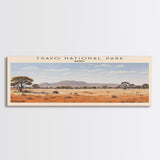 Tsavo National Park Wall Art Travel Poster Print, Gift For Travel Lover, Vacation Gift, COUNTRY Wall Art, Home Decor, Original Art