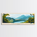 Babahoyo, Ecuador Travel Poster Panoramic Canvas Print, Babahoyo, Ecuador Painting, Ecuador Art, Babahoyo Travel Art, Guest Room Painting