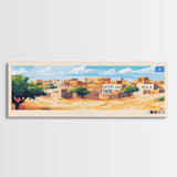 Banadir, Somalia Panoramic Travel Poster Canvas Print, Banadir, Somalia Painting, Somalia Art, Banadir Travel Art, Guest Room Painting