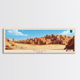 Batna, Algeria Panoramic Travel Poster Canvas Print, Batna, Algeria Painting, Algeria Art, Batna Panoramic Travel Art, Travel Painting