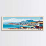 Comodoro Rivadavia, Argentina Panoramic Travel Poster Canvas Print, Comodoro Rivadavia, Argentina Painting, Argentina Art, Comodoro Rivadavia Panoramic Travel Art, Travel Painting