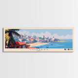 Conakry, Guinea Panoramic Travel Poster Canvas Print, Conakry, Guinea Painting, Guinea Art, Conakry Travel Art, Guest Room Painting