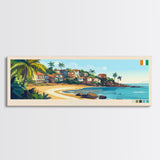 Divo, Ivory Coast Travel Poster Panoramic Canvas Print, Divo, Ivory Coast Painting, Ivory Coast Art, Divo Travel Art, Guest Room Painting