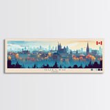 Guelph, Canada Travel Poster Panoramic Canvas Print, Guelph, Canada Painting, Canada Art, Guelph Travel Art, Guest Room Painting