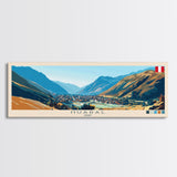 Huaral, Peru Travel Poster Panoramic Canvas Print, Huaral, Peru Painting, Peru Art, Huaral Travel Art, Guest Room Painting