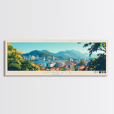 Joao Pessoa, Brazil Travel Poster Panoramic Canvas Print, Joao Pessoa, Brazil Painting, Brazil Art, Joao Pessoa Travel Art, Guest Room Painting