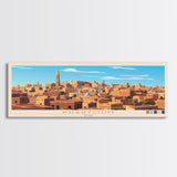 Khartoum,  Sudan Travel Poster Panoramic Canvas Print, Khartoum,  Sudan Painting,  Sudan Art, Khartoum Travel Art, Guest Room Painting