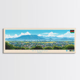 Kisumu, Kenya Panoramic Travel Poster Canvas Print, Kisumu, Kenya Painting, Kenya Art, Kisumu Travel Art, Guest Room Painting