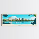 Kitwe, Zambia Panoramic Travel Poster Canvas Print, Kitwe, Zambia Painting, Zambia Art, Kitwe Panoramic Travel Art, Travel Painting