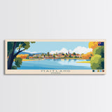 Maitland, Australia Panoramic Travel Poster Canvas Print, Maitland, Australia Painting, Australia Art, Maitland Panoramic Travel Art, Travel Painting