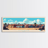 Malanje, Angola Panoramic Travel Poster Canvas Print, Malanje, Angola Painting, Angola Art, Malanje Travel Art, Living Room Painting