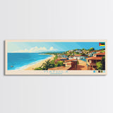 Matola, Mozambique Panoramic Travel Poster Canvas Print, Matola, Mozambique Painting, Mozambique Art, Matola Panoramic Travel Art, Travel Painting