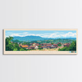 Mbuji-Mayi, Congo Travel Poster Panoramic Canvas Print, Mbuji-Mayi, Congo Painting, Congo Art, Mbuji-Mayi Travel Art, Guest Room Painting