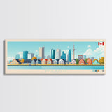 Milton, Canada Panoramic Travel Poster Canvas Print, Milton, Canada Painting, Canada Art, Milton Travel Art, Guest Room Painting