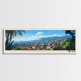 Morogoro, Tanzania Travel Poster Panoramic Canvas Print, Morogoro, Tanzania Painting, Tanzania Art, Morogoro Travel Art, Guest Room Painting