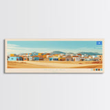 Nugaal, Somalia Panoramic Travel Poster Canvas Print, Nugaal, Somalia Painting, Somalia Art, Nugaal Travel Art, Living Room Painting