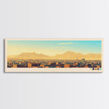 Omdurman,  Sudan Panoramic Travel Poster Canvas Print, Omdurman,  Sudan Painting,  Sudan Art, Omdurman Travel Art, Guest Room Painting