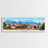 Resistencia, Argentina Panoramic Travel Poster Canvas Print, Resistencia, Argentina Painting, Argentina Art, Resistencia Travel Art, Guest Room Painting