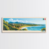 San Luis Potosi, Mexico Panoramic Travel Poster Canvas Print, San Luis Potosi, Mexico Painting, Mexico Art, San Luis Potosi Panoramic Travel Art, Travel Painting