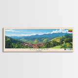 Soledad, Colombia Travel Poster Panoramic Canvas Print, Soledad, Colombia Painting, Colombia Art, Soledad Travel Art, Guest Room Painting