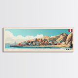 Tacna, Peru Panoramic Travel Poster Canvas Print, Tacna, Peru Painting, Peru Art, Tacna Panoramic Travel Art, Travel Painting