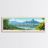 Teresina, Brazil Travel Poster Panoramic Canvas Print, Teresina, Brazil Painting, Brazil Art, Teresina Travel Art, Guest Room Painting