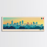 Torreon, Mexico Travel Poster Panoramic Canvas Print, Torreon, Mexico Painting, Mexico Art, Torreon Travel Art, Guest Room Painting