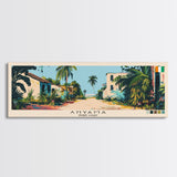 Anyama, Ivory Coast Panoramic Canvas Print, Anyama, Ivory Coast Painting, Ivory Coast Art, Anyama Travel Poster, Travel Art, Guest Room Painting