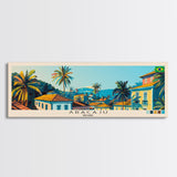 Aracaju, Brazil Panoramic Canvas Print, Aracaju, Brazil Painting, Brazil Art, Aracaju Travel Poster, Travel Art, Living Room Painting
