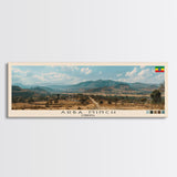 Arba Minch, Ethiopia Panoramic Canvas Print, Arba Minch, Ethiopia Painting, Ethiopia Art, Arba Minch Travel Poster, Travel Art, Housewarming Gift