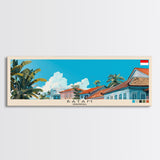 Batam, Indonesia Panoramic Canvas Print, Batam, Indonesia Painting, Indonesia Art, Batam Travel Poster, Travel Art, Vacation Gift