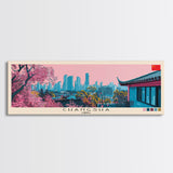 Changsha, China Panoramic Canvas Print, Changsha, China Painting, China Art, Changsha Travel Poster, Travel Art, Housewarming Gift