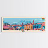 Cobija, Bolivia Panoramic Canvas Print, Cobija, Bolivia Painting, Bolivia Art, Cobija Travel Poster, Travel Art, Vacation Gift