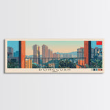 Dongguan, China Panoramic Canvas Print, Dongguan, China Painting, China Art, Dongguan Travel Poster, Travel Art, Guest Room Painting