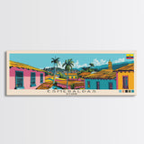 Esmeraldas, Ecuador Panoramic Canvas Print, Esmeraldas, Ecuador Painting, Ecuador Art, Esmeraldas Travel Poster, Travel Art, Guest Room Painting