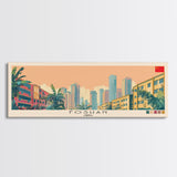 Foshan, China Panoramic Canvas Print, Foshan, China Painting, China Art, Foshan Travel Poster, Travel Art, Vacation Gift