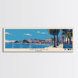 Geelong, Australia Panoramic Canvas Print, Geelong, Australia Painting, Australia Art, Geelong Travel Poster, Travel Art, Guest Room Painting