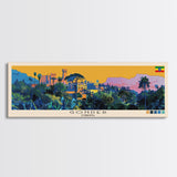 Gonder, Ethiopia Panoramic Canvas Print, Gonder, Ethiopia Painting, Ethiopia Art, Gonder Travel Poster, Travel Art, Guest Room Painting