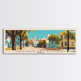 Gregorio de Laferrere, Argentina Panoramic Canvas Print, Gregorio de Laferrere, Argentina Painting, Argentina Art, Gregorio de Laferrere Travel Poster, Travel Art, Vacation Gift