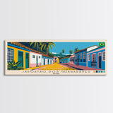 Jaboatao dos Guararapes, Brazil Panoramic Canvas Print, Jaboatao dos Guararapes, Brazil Painting, Brazil Art, Jaboatao dos Guararapes Travel Poster, Travel Art, Housewarming Gift