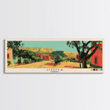 Jimma, Ethiopia Panoramic Canvas Print, Jimma, Ethiopia Painting, Ethiopia Art, Jimma Travel Poster, Travel Art, Living Room Painting