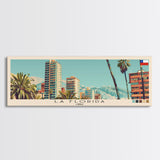 La Florida, Chile Panoramic Canvas Print, La Florida, Chile Painting, Chile Art, La Florida Travel Poster, Travel Art, Guest Room Painting