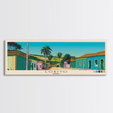 Lobito, Angola Panoramic Canvas Print, Lobito, Angola Painting, Angola Art, Lobito Travel Poster, Travel Art, Living Room Painting