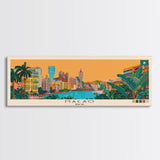 Macao, Macao Panoramic Canvas Print, Macao, Macao Painting, Macao Art, Macao Travel Poster, Travel Art, Living Room Painting