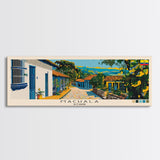 Machala, Ecuador Panoramic Canvas Print, Machala, Ecuador Painting, Ecuador Art, Machala Travel Poster, Travel Art, Guest Room Painting