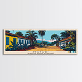 Matadi, Congo Panoramic Canvas Print, Matadi, Congo Painting, Congo Art, Matadi Travel Poster, Travel Art, Guest Room Painting