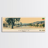 Mekelle, Ethiopia Panoramic Canvas Print, Mekelle, Ethiopia Painting, Ethiopia Art, Mekelle Travel Poster, Travel Art, Housewarming Gift